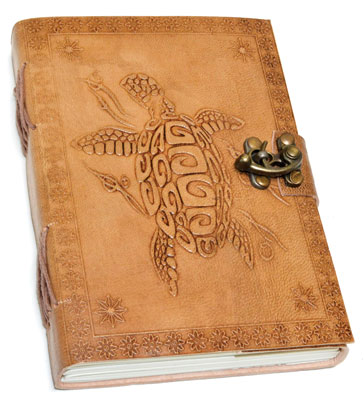 5" x 7" Turtle Embossed leather w/ latch (image for) 5" x 7" Turtle Embossed leather w/ latch