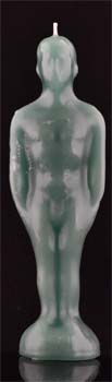 (image for) Green Male candle - Click Image to Close