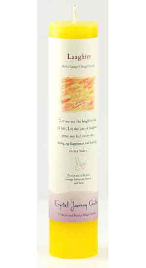 Laughter Reiki Charged Pillar candle (image for) Laughter Reiki Charged Pillar candle