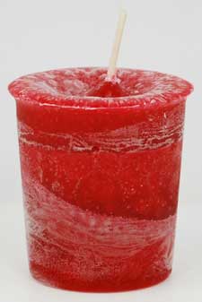 Courage Herbal votive - red (image for) Courage Herbal votive - red