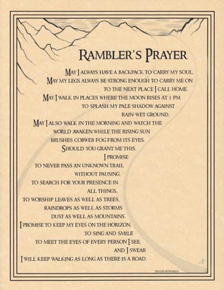 Rambler's Prayer (image for) Rambler's Prayer