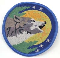Wolf sew-on patch 3" (image for) Wolf sew-on patch 3"