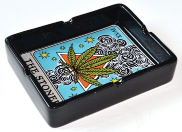 4" x 5 1/4" Stoner Tarot Card ashtray (image for) 4" x 5 1/4" Stoner Tarot Card ashtray