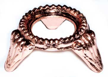 Copper Zinc Plated metal gazing ball stand (image for) Copper Zinc Plated metal gazing ball stand