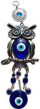 Owl Evil Eye wall hanging (image for) Owl Evil Eye wall hanging