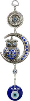 Owl Evil Eye wall hanging (image for) Owl Evil Eye wall hanging