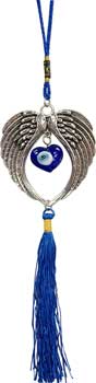 Angel Wings Evil Eye wall hanging (image for) Angel Wings Evil Eye wall hanging