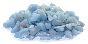 1 lb Angelite tumbled chips 5-7mm (image for) 1 lb Angelite tumbled chips 5-7mm