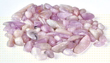 1 lb Kunzite tumbled chips 7-9mm (image for) 1 lb Kunzite tumbled chips 7-9mm