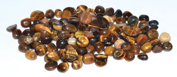 1 lb Tiger Eye tumbled chips 5-7mm (image for) 1 lb Tiger Eye tumbled chips 5-7mm