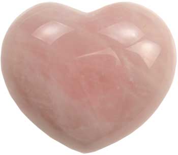 1 3/4" Rose Quartz heart (image for) 1 3/4" Rose Quartz heart