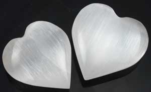 Small White Selenite Heart (image for) Small White Selenite Heart