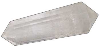 Double Terminated Quartz Point 2" 16 faceted (image for) Double Terminated Quartz Point 2" 16 faceted