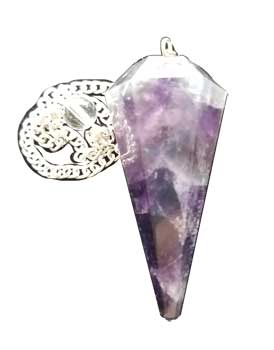 6-sided Amethyst pendulum (image for) 6-sided Amethyst pendulum