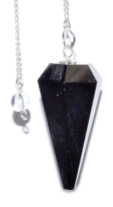 6-sided Black Tourmaline pendulum (image for) 6-sided Black Tourmaline pendulum