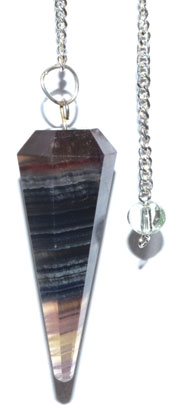 6-sided Multi Fluorite pendulum (image for) 6-sided Multi Fluorite pendulum