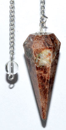 6-sided Garnet pendulum (image for) 6-sided Garnet pendulum