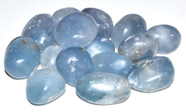 1 lb Celestite tumbled stones (image for) 1 lb Celestite tumbled stones