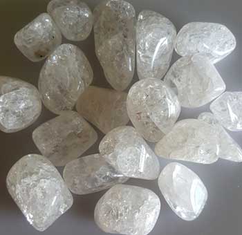 1 lb Quartz, Cracked tumbled stones (image for) 1 lb Quartz, Cracked tumbled stones