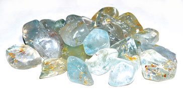1 lb Topaz, Blue tumbled stones (image for) 1 lb Topaz, Blue tumbled stones