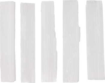 4" Selenite mini sticks 5 pk (image for) 4" Selenite mini sticks 5 pk