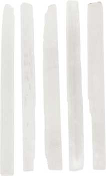 7" Selenite mini sticks 5 pk (image for) 7" Selenite mini sticks 5 pk