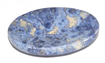 Dumoritierite worry stone (image for) Dumoritierite worry stone