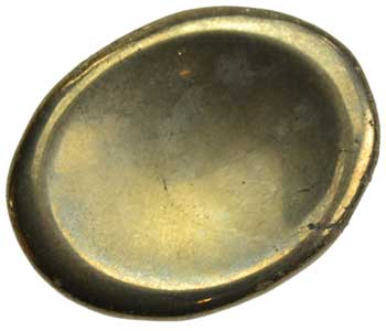 Pyrite worry stone (image for) Pyrite worry stone