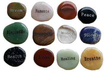 Inspirational Word worrry stone (various words) (image for) Inspirational Word worrry stone (various words)