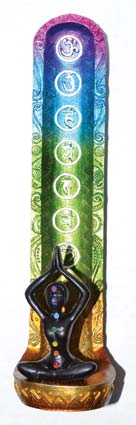 9 1/2" Goddess 7 Chakra burner (image for) 9 1/2" Goddess 7 Chakra burner