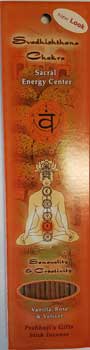 Svadhisthana Chakra stick 10pk (image for) Svadhisthana Chakra stick 10pk