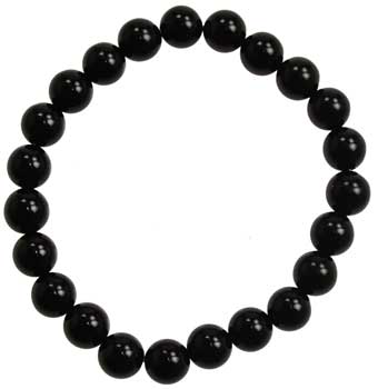 8mm Black Onyx Bracelet (image for) 8mm Black Onyx Bracelet