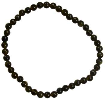 4mm Black Obsidian stretch (image for) 4mm Black Obsidian stretch