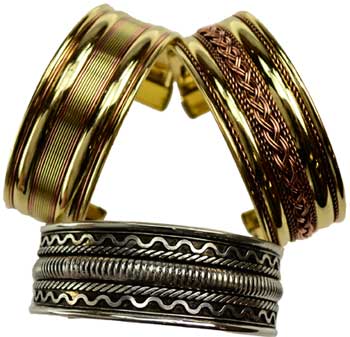 1" assorted Two Tone bracelet (image for) 1" assorted Two Tone bracelet