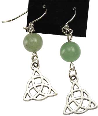 Green Aventurine Triquetra (image for) Green Aventurine Triquetra