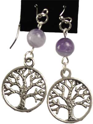 Amethyst Tree of Life earrings (image for) Amethyst Tree of Life earrings