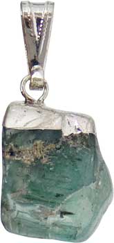 Aquamarine tumbled pendant (image for) Aquamarine tumbled pendant