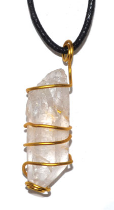 Quartz wire wrapped pendant (image for) Quartz wire wrapped pendant