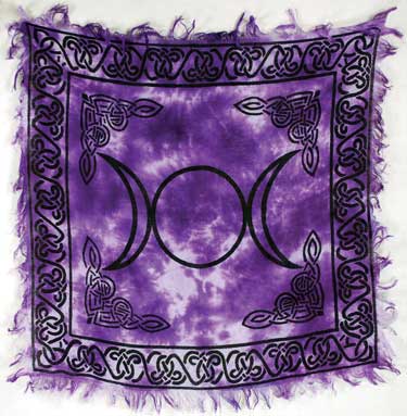 Triple Moon altar cloth (image for) Triple Moon altar cloth