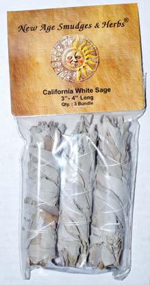 White Sage smudge 3pk 3" (image for) White Sage smudge 3pk 3"