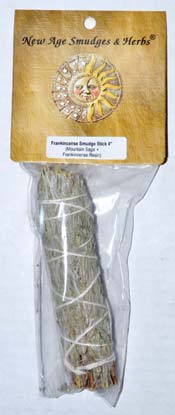 4" Sage & Frankincense smudge stick (image for) 4" Sage & Frankincense smudge stick