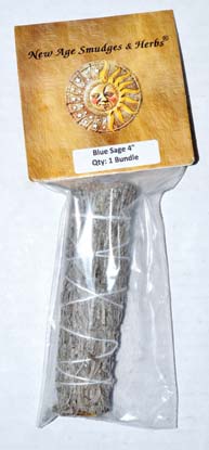 Blue Sage smudge 4"-5" (image for) Blue Sage smudge 4"-5"