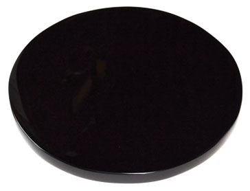 6" Black Obsidian scrying mirror (image for) 6" Black Obsidian scrying mirror