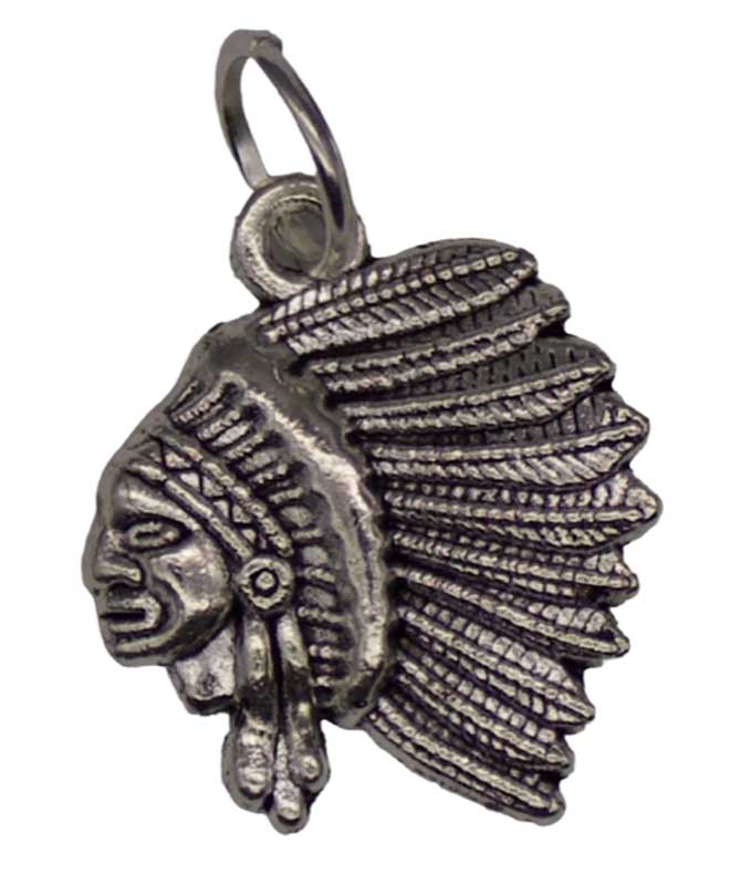 3/4" Indian Head amulet (image for) 3/4" Indian Head amulet