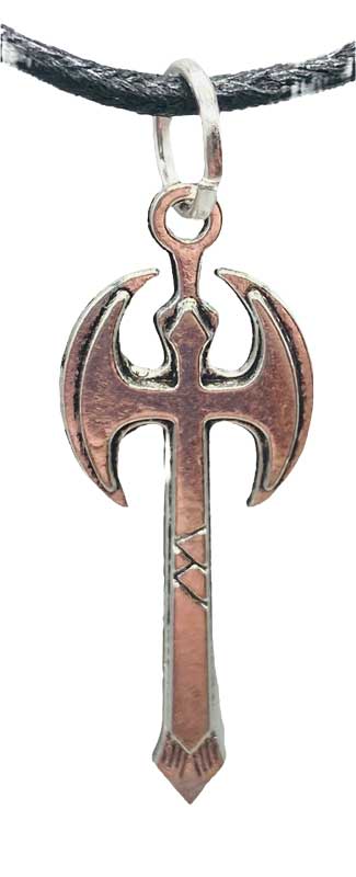 1 1/2" Shango Double Ax amulet (image for) 1 1/2" Shango Double Ax amulet