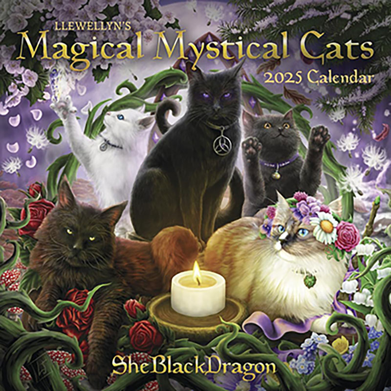 2025 Magical Mystical Cats Calendar by Llewellyn (image for) 2025 Magical Mystical Cats Calendar by Llewellyn