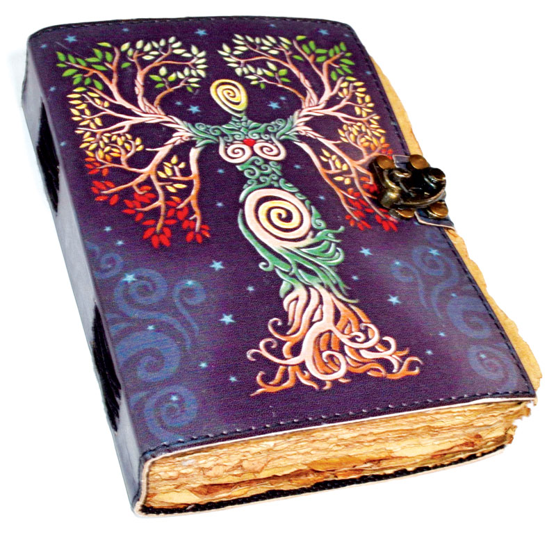 Goddess Aged Looking Paper leather w/ latch (image for) Goddess Aged Looking Paper leather w/ latch