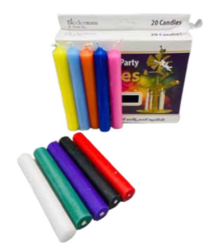 1/2" Assorted Chime Candle 20 pack (image for) 1/2" Assorted Chime Candle 20 pack