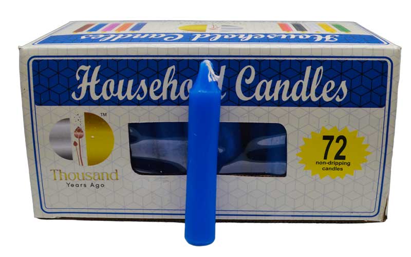 (set of 72) Blue 4" household candles (image for) (set of 72) Blue 4" household candles