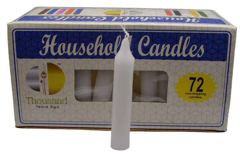 (set of 72) White 4" household candles (image for) (set of 72) White 4" household candles